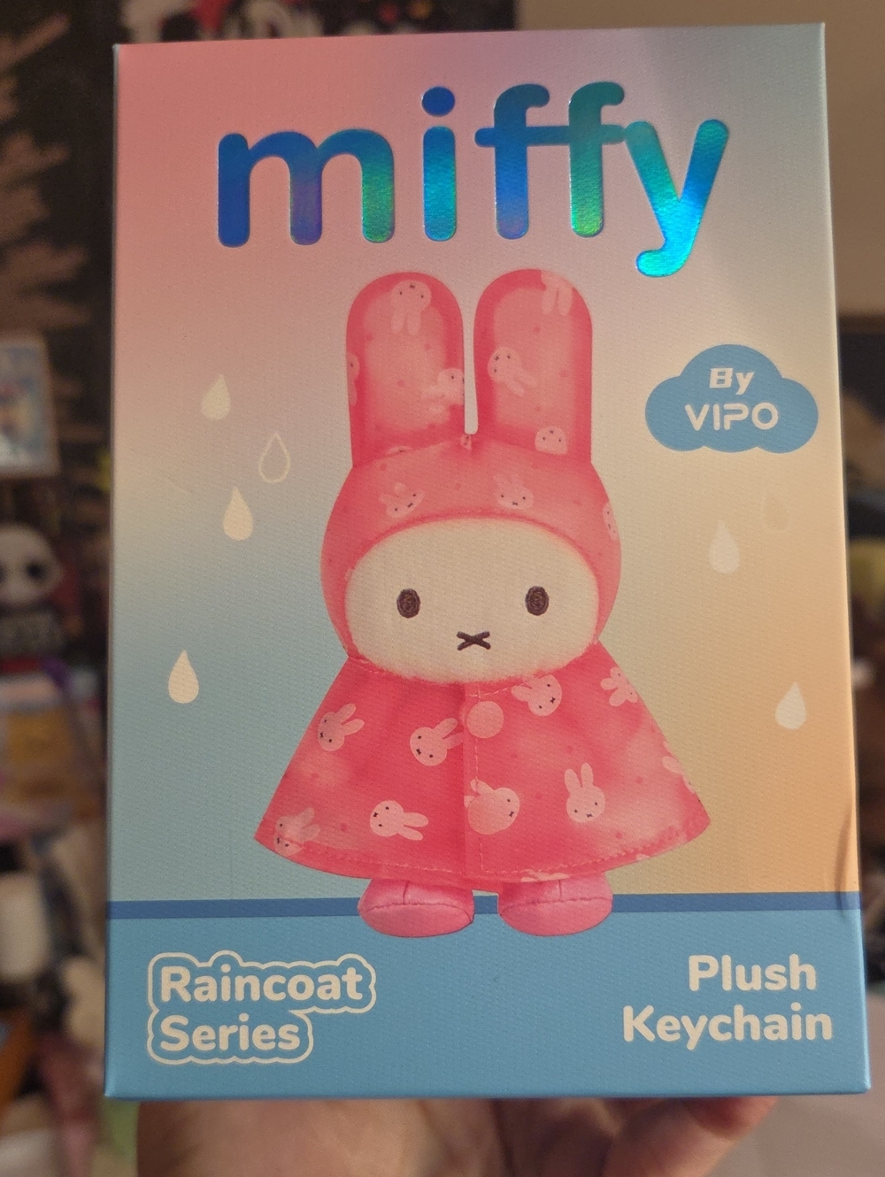 Blind Box VIP Pink Miffy Plush Raincoat Keychain Blind Box